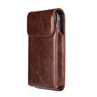 Étui de ceinture de luxe en cuir PU pour téléphone portable et support à clip pour ceinture