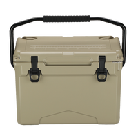 Glacière portable moderne à roulettes 25 Qt, étanche, réfrigération par absorption, conservation de la glace pendant 5 jours pour aliments et canettes – Meilleures ventes