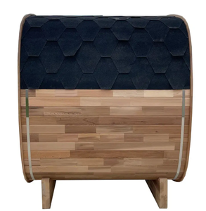 HELIUS Sauna extérieur traditionnel de luxe sur mesure, nouvelle conception, en cèdre canadien, pour 4 personnes, sauna à vapeur - Product Image 3