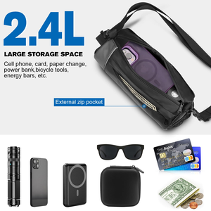 Sac de guidon de vélo personnalisé en gros, étanche, pour cadre avant, avec rangement pour bouteille d'eau et téléphone - Product Image 2