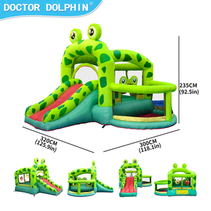 Promotion : Château <span class=keywords><strong>gonflable</strong></span> <span class=keywords><strong>grenouille</strong></span> mignon, robuste, en tissu Oxford, pour extérieur et aire de jeux domestique, gonflage rapide - Product Image 6
