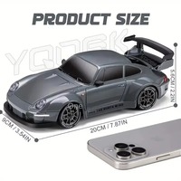 Mobil Remote Control Drift 4WD 911 Skala 1:24, Mobil Balap Super Sport 2.4GHz Dengan Giroskop dan Lampu LED, Mainan