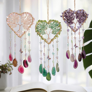 Pendentif en cristal d'agate d'<span class=keywords><strong>arbre</strong></span> <span class=keywords><strong>de</strong></span> <span class=keywords><strong>vie</strong></span> fait à la main modèle <span class=keywords><strong>de</strong></span> pierre <span class=keywords><strong>de</strong></span> bricolage pour cadeau d'affaires ou personnel pour la Saint-Valentin - Product Image 5