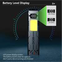 La nouvelle lampe torche EDC multifonction tactique avec écran électrique, clip magnétique, lampe de travail d'urgence pour l'extérieur
