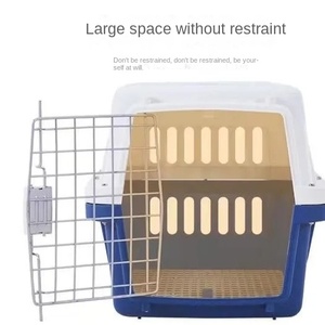 Hızlı Teslimat Havayolu Onaylı Portatif Plastik Büyük Boy Seyahat Taşıma Çantası Tekerlekli Evcil Hayvan Köpek Kedi Taşıma Kafesi Satılık - Product Image 2