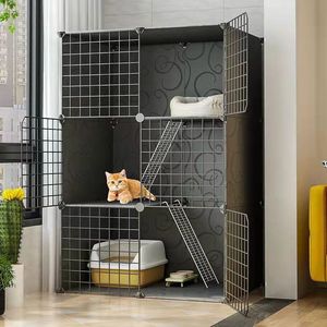 <strong>Large</strong> Cat Stainless Steel Cages Metal <strong>Kennel</strong> Folding Pet Cage Metal Chinchilla Cage - Product Image 1