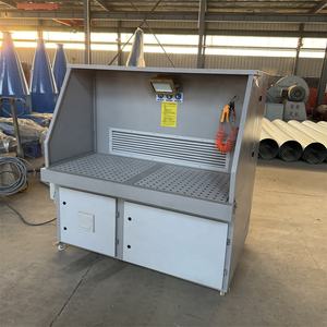 โต๊ะขัดและทำความสะอาดแบบดาวน์ดราฟสำหรับเตียงทรายงานไม้โต๊ะเก็บ<span class=keywords><strong>ฝุ่น</strong></span>เคลื่อนที่ได้สองตำแหน่ง - Product Image 4