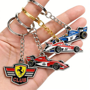 Crea il Tuo Logo Portachiavi per Auto a Forma di Macchina Catena Chiavi in Metallo Personalizzata Nuovo Stile Portachiavi in Metallo alla Moda per Uomo e Donna - Product Image 1