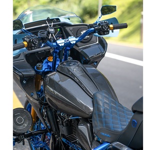 Pieza de Fibra de Carbono, Cubierta de Levas, Panel Resistente al Calor del Motor, Placa de Matrícula, Deflector de <span class=keywords><strong>Aire</strong></span>, Marco de Luz de Señal de Giro, Compatible con Motocicletas Harley - Product Image 5