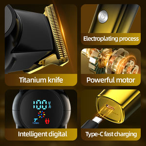 Ensemble de <span class=keywords><strong>tondeuse</strong></span> à cheveux sans fil professionnel <span class=keywords><strong>coupe</strong></span>-cheveux de barbier <span class=keywords><strong>tondeuse</strong></span> à cheveux électrique rechargeable - Product Image 3