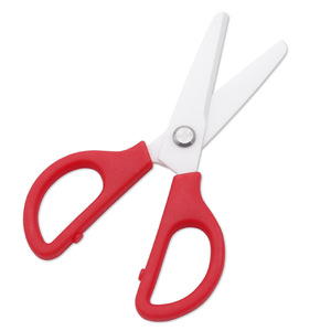 Baby Food Scissors Pink Stainless Steel Straight Body For 0-12 Months Home Use - Product Image 3