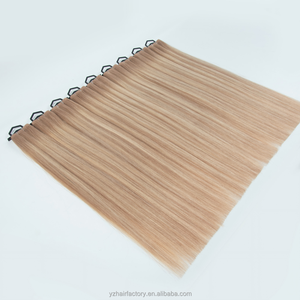 Extensiones de Cabello Rubio Europeo de Alta Calidad, Doble Trama, Invisibles, con Cinta Adhesiva Larga de PU, Extensiones de Cabello Humano Virgen - Product Image 4