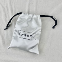 Coloré Soie Satin Tissu Cordon Poussière Bijoux BagEco Friendly Cordon Pliable Épicerie Sac Fourre-Tout Logo Personnalisé