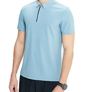 Polos De Hombre Camiseta Polo Logo Verano Liso Alta Calidad Algodón Deporte Negocios Personalizado Hombres Polos