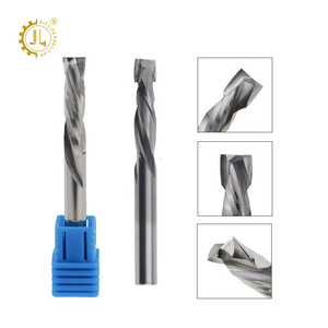 Dao phay gỗ hai cạnh, kiểu xoắn ốc, hệ mét, 8mm, dùng cho gỗ dán, cắt lên xuống, dùng cho máy CNC, dùng cho laminate - Product Image 1