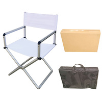 Chaise pliante en aluminium personnalisable avec logo de marque pour événements promotionnels – Chaise de directeur