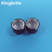 Lentille LED Tir ronde de 15 mm tendance mondiale, lentille LED haute puissance de 40 degrés avec support pour l'éclairage de sécurité
