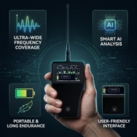 Analizador Portátil de Detección de Espectro RF Averguard, 1 Año de Garantía, 12 cm de Tamaño, Personalizable ODM/OEM