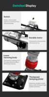 Compacteur vibrant électrique 220V/380V, adapté aux chantiers de construction en Asie du Sud-Est