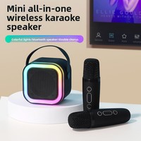 Mini haut-parleur, microphone portable, machine de karaoké tout-en-un, système audio KTV domestique, ensemble ABS