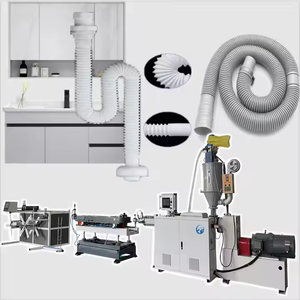 Machine à fabriquer des tuyaux ondulés en PVC PE PP pour l'électricité automobile, la climatisation, la machine à laver, machine à fabriquer des gaines électriques en plastique - Product Image 1