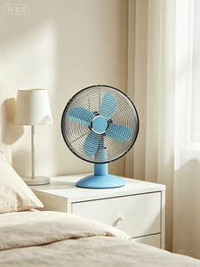 Ventilateur de refroidissement portable à haute vitesse oscillant électrique en métal écologique avec commande mécanique pour utilisation en camping-car et hôtel - Product Image 2