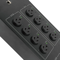 Unité de distribution d'énergie de compteur APDU robuste 277V 480V pdu intelligent avec prise 24 ports NEMA 7-20R télécommande 3 phases pdu