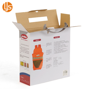 Boîte à bagages en carton imprimé avec logo personnalisé Boîte d'emballage pour porte-bébé en papier ondulé avec poignée - Product Image 2
