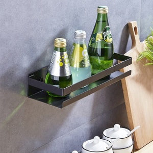 Étagère de Douche Murale en Acier Inoxydable Noir Mat HF pour Salle de Bain, Panier de Rangement de Cuisine pour Shampoing - Product Image 3