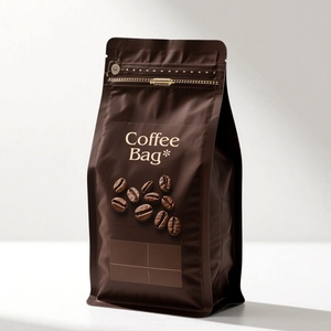 Bolsas de Papel de Aluminio con Logotipo Impreso Personalizado, Bolsas de Mylar Negras Mate de Alta Calidad para Empaque de Café, Bolsas para Semillas con Base, OEM - Product Image 2