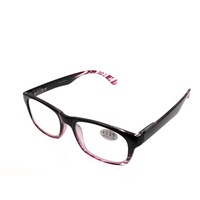 Lunettes de lecture tendance en gros, lunettes de lecture en plastique PC de qualité pour femmes, lunettes de lecture bon marché en plastique pour hommes et femmes +25-400