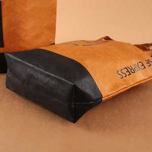 Bolsa de Papel Kraft Publicitaria Personalizada, Resistente al Agua, para Uso Versátil y Reutilizable en el Mercado y Compras - Product Image 4