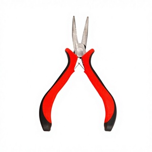 Hair Extension Plier Crochet <b>Hook</b> Metal <b>Tools</b> For Salon Use Professional Hair Extension Installation Chain Nose Plier For Hair - Product Image 2