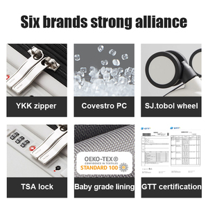 Mixi Đa Chức Năng Vali Maletas De Viaje Koffer Nhôm Xe Đẩy Hành Lý Kinh Doanh Du Lịch PC Mang Theo Trên Vali Hành Lý Bộ - Product Image 6