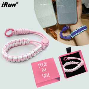 Irun สายคล้องข้อมือสำหรับ<span class=keywords><strong>โทรศัพท์</strong></span>สายคล้องข้อมือแบบถักสีตามสั่งปรับสายรัดป้องกันการสูญหายสายคล้องโทรศัพท์กันตก - Product Image 1