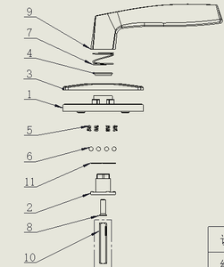 Thiết kế đơn giản giúp tay cầm cửa sổ dễ sử dụng phụ kiện phần cứng cửa sổ/tay cầm hợp kim kẽm - Product Image 4