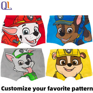 4 Pcs Sous-vêtements en coton personnalisés pour enfants Garçons Culottes pour enfants Baby Briefs Cartoon Print Cotton Underwear Comfortable breathable - Product Image 4