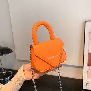 2023 New Mini Bean Bag Luxury Lady Small PU Leather Chain Bags Woman Design Handbags Girls Popular Purses Hand Bags For Females