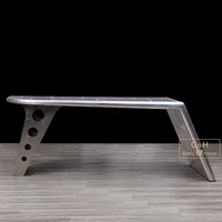 Bureau d'aviation avec aile, mobilier de bureau en aluminium