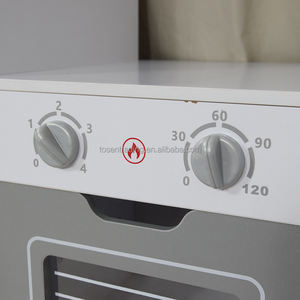 Juego de Cocina de Juguete de Madera Blanca para Niños con Refrigerador, Horno, Microondas, Fregadero y Lavadora - Product Image 5