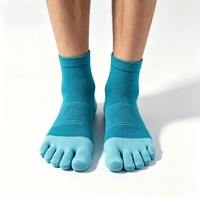 Chaussettes de sport athlétiques respirantes à cinq doigts pour yoga, pilates, course et entraînement, vente en gros personnalisée