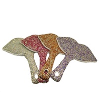 Miroir de maquillage de grande taille en forme de lèvre brillant de luxe avec diamant miroir de cils bling portable pour salon de beauté outils de maquillage