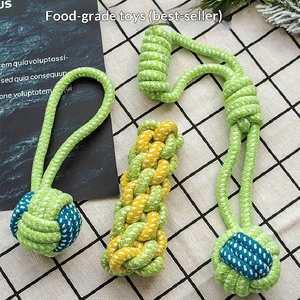 Giocattolo per Cani Intrecciato Annodato, Ecologico in Nylon e Cotone, Resistente ai Morsi, per Cani di Taglia Media/Piccola - Product Image 1