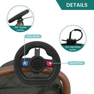 Jouet volant musical pour poussette de bébé, accessoires pour nourrissons - Product Image 3