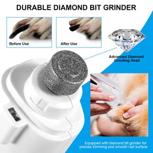 Cortauñas 2 en 1 para Perros con Luces LED, Recargable por USB, para Perros Pequeños, Medianos y Grandes - Product Image 2