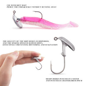Tête de jig Ytqhxy Tumbler Blood Groove 3.5g 5g 7g 10g 14g anti-accrocs pour la pêche en eau douce – Accessoires de pêche - Product Image 3