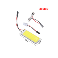Bombilla LED COB para Interior de matrícula de coche, lámpara de lectura, C5W, C10W, 31mm, 36mm, 69mm, 42mm, 12V, blanco, 5W5, T10, W5W, COB