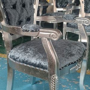 Chaise Mariage Royal Trône Chaises Fauteuils de Salle à Manger en Bois Chaise Classique <span class=keywords><strong>Baroque</strong></span> Côté Trône Chaises pour Salle à Manger Événements - Product Image 4