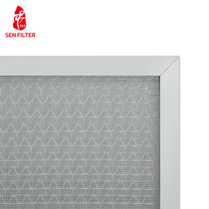 Paslanmaz çelik alüminyum çerçeve <span class=keywords><strong>metal</strong></span> hava filtresi yıkanabilir alüminyum örgü birincil filtre - Product Image 5