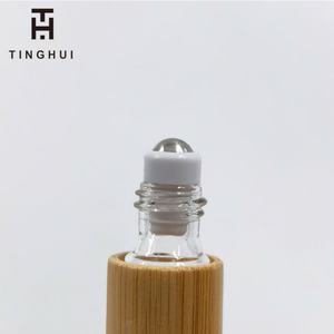 Botellas de Aceite Esencial Personalizadas con Rodillo de Bambú de 5ml, Botellas de Perfume al por Mayor de 10ml con Rodillo de Bambú - Product Image 5